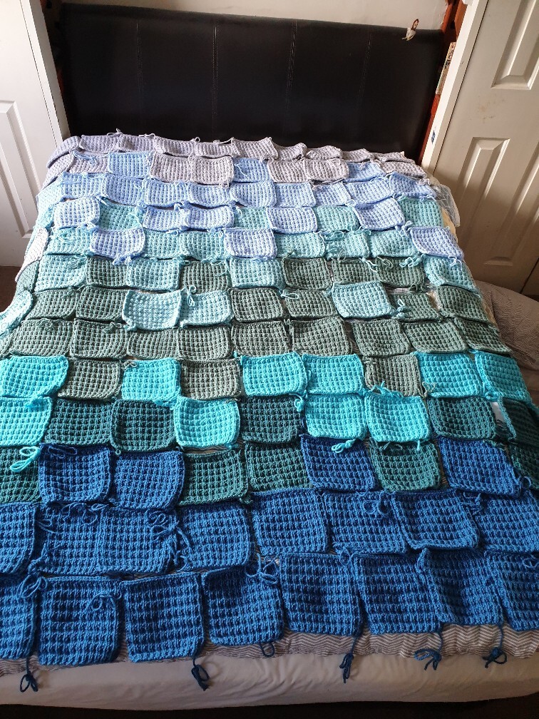 the squares are laid out in a very organised gradient